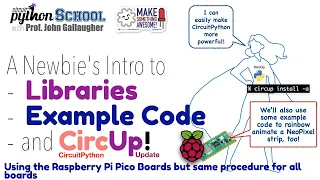 NEWER VERSION LINKED IN DESC CircuitPython Libraries Example Code Using CircUp