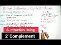 26 Binary Subtraction using 2 s Complement - Digital Electronics TECH GURUKUL