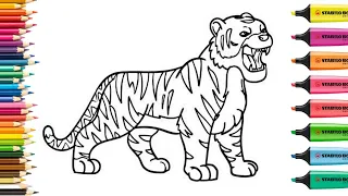 How to Draw Color in a Cheetah for Kids Leopard Coloring Pages Drawing of The Leopard