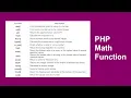 PHP math functions