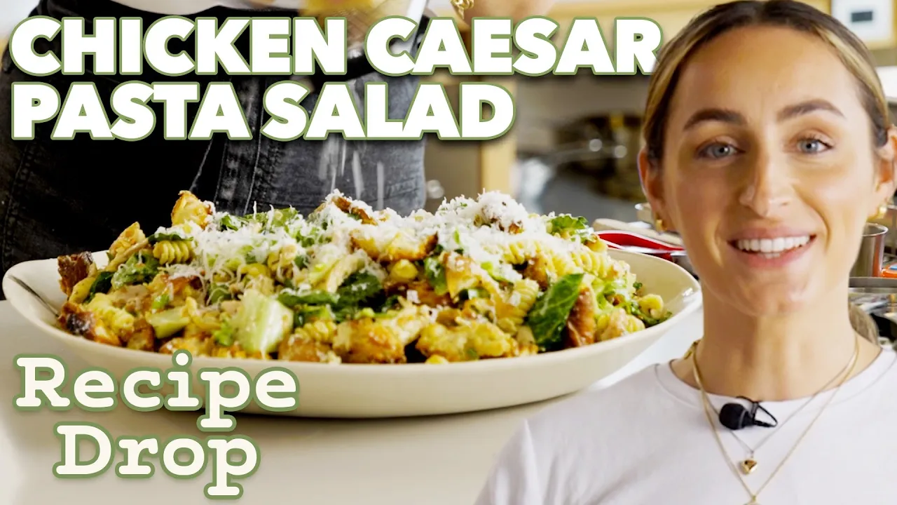 Easy-Prep Rotisserie Chicken Caesar Pasta Salad   Recipe Drop   Food52