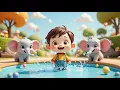 Download Lagu Elephant Bath Song – How Many Splash Together? | Fun Kids Rhyme for Counting \u0026 Animal Fun