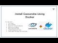 Install Cassandra Using Docker