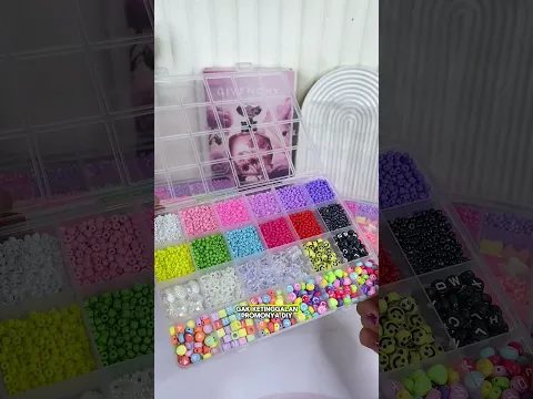 Manik manik gelang DIY lengkap, isi banyak & hemat 😍 #diy #bisnesmodalkecil #manikmanik