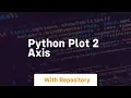 python plot 2 axis