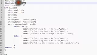 TAMIL STRCMP FUNCTION IN C PROGRAM