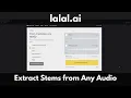 Download Lagu LALAL.AI | Extract Stems from Any Audio Source