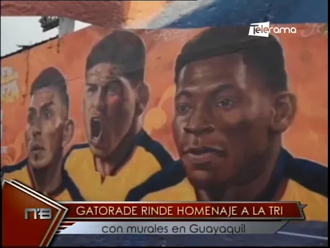 Gatorade rinde homenaje a la tri con murales en Guayaquil