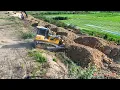 Download Lagu Full Video!! Land Filling Up Building Road By Skill Shantui DH17c3 Dozer And Trago 25 5t Dump Trucks