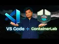 I used VSCode to build Network LAB ContainerLab VSCode No VM No Hypervisor