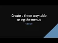 SDAS Stata TechTok - Three-way table menu version