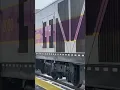 Framingham MA - Commuter Rail Train arriving at the Framingham Station