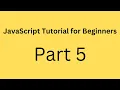 JavaScript Bangla Tutorial part 5