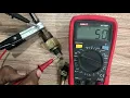 How to check Two-wire coolant temperature sensor testing with a multimeter temperature sensor