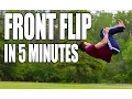 How to Front Flip Tutorial Only 5 Minutes to Learn