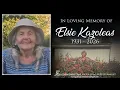 Elsie Kazoleas Funeral Service Tributes