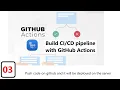 03 Push Code With Command Line in Github Repo Build pipeline with GitHub Actions