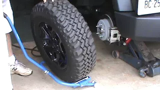 Use a tire dolly to save your back
