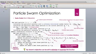 Java for Scientific Computing Particle Swarm Optimization -