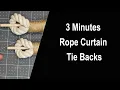 3 Minutes Rope Curtain Tie Backs - Cuerdas para Cortinas