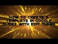 How to Create a Template in Slides with Edit Theme or Theme Builder
