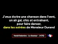 Daniel Balavoine - Le chanteur - (1978) - Paroles- Lyrics - Letras - Testi - Karaoké