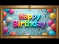 Colorful Happy Birt ay Balloons Confetti 4K Framed TV Art Screensaver Celebration