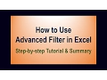 How to Use Advanced Filter in Excel How to find Unique Values in Excel