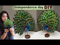 Unique peacock showpiece making at items craft s corner