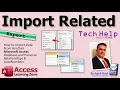 Import Data From Another Microsoft Access Database and Preserve Relationships AutoNumbers