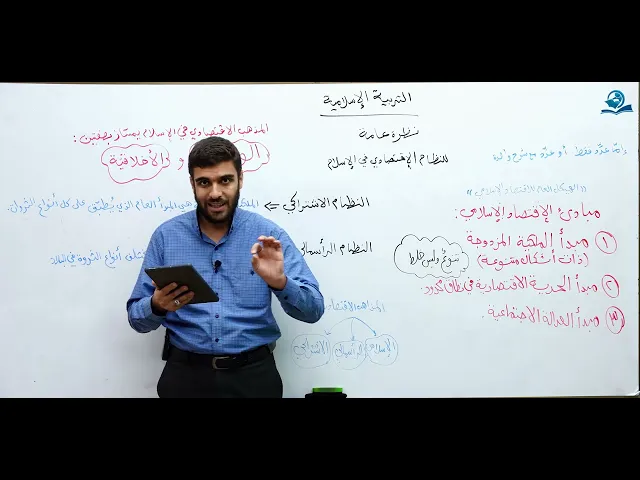 ⁣نظرة عامة للنظام الاقتصادي في الإسلام - مادة التربية الإسلامية للصف السادس الاعدادي
