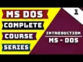 Introduction to MS-DOS Complete Course Series Part 1