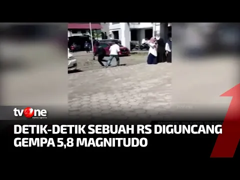 Pasien Rumah Sakit Berlarian Keluar Gedung Akibat Gempa 5.8 M
