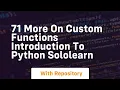 71 more on custom functions introduction to python sololearn