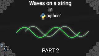 Waves on a string in Python tutorial Part 2