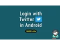 Login with Twitter Fabric in Android Using Android Studio