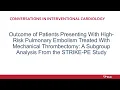 Outcome of Patients with High-Risk Pulmonary Embolism Treated with MT STRIKE-PE Study