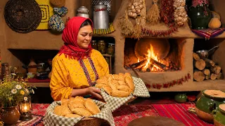 Homemade Chicken and Potato Piroshki in a Traditional Wood-Fired Hearth | Rustic Village Cookingππ₯
