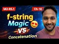 f-string vs format vs Concatenation Python String Formatting Explained