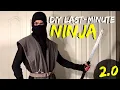 DIY Ninja Costume 2 0 Made with a T-SHIRT and CARDBOARD Last-Minute Halloween Ideas