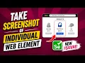 Selenium New Feature - Capture Screenshot of Individual Web Elements How to take screenshot