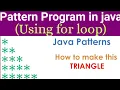 Pattern Print in Java Nested Loop for loop