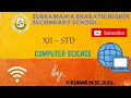 XII-STD-COMPUTER SCIENCE - STRING FORMATTING OPERATOR