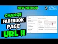 How to Change Facebook Page URL 2024 FB Business Page URL
