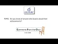 Download Lagu COMMENTS FROM THE CHAIR with Bro Bong Arjonillo -3 October 2020