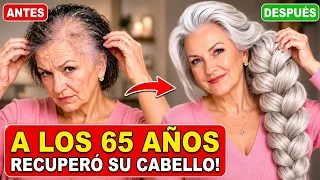 😱 UNA SOLA RAÍZ "ASTRAGALO" HIZO QUE A LOS 65 AÑOS recuperase TODO su cabello ¡Ahora es abundante!