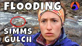 Surprise flooding in Simms Gulch [Blow Me Downs]