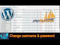 Change WordPress username password in phpMyAdmin Reset Find Lost Login credentials WWEngineer