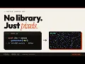 HTML Canvas Dataviz 10 000 Points at 60fps No Library