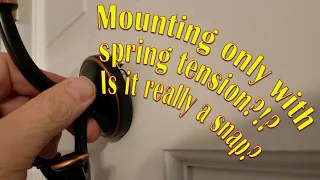 Is DELTA QUICK CLICK BATHROOM HOOK system a snap